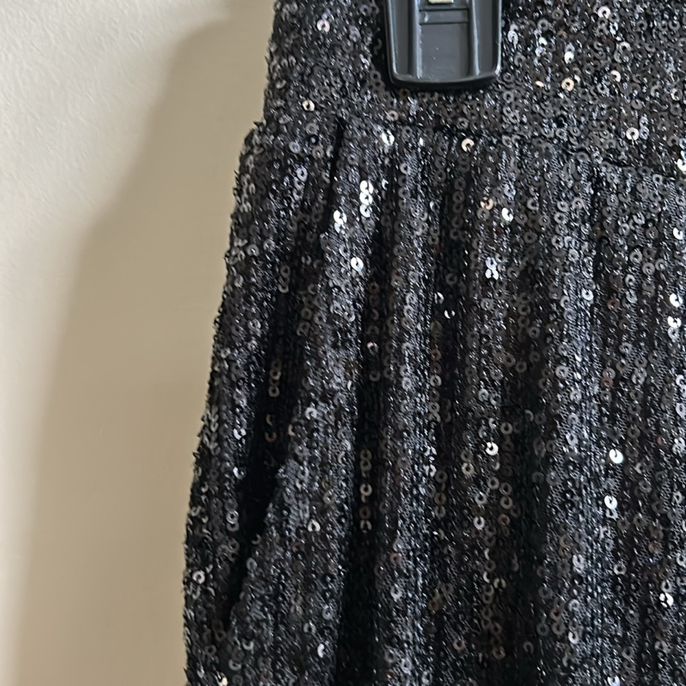 Black Sequin Pants - image 2